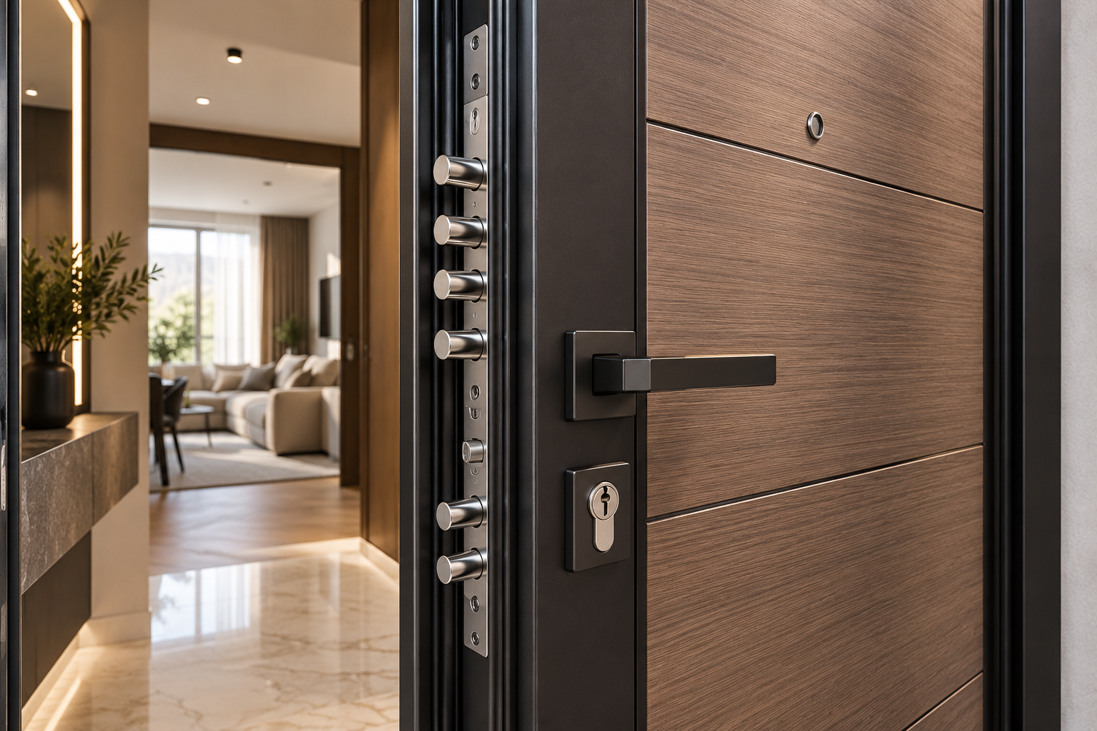 Luxury Entryway with Armored Door